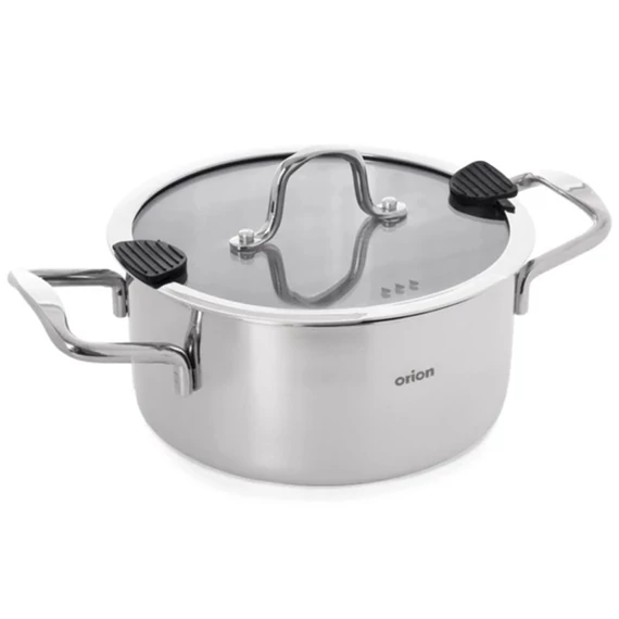 Orion VENICE nerezový hrniec so skleneným vekom (20 cm, 3 l) 113373