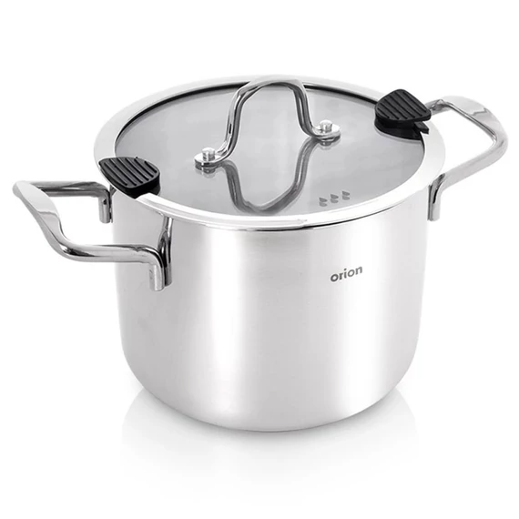Orion VENICE Nerezový hrniec so skleneným vekom (18 cm, 3,5 l) 113377