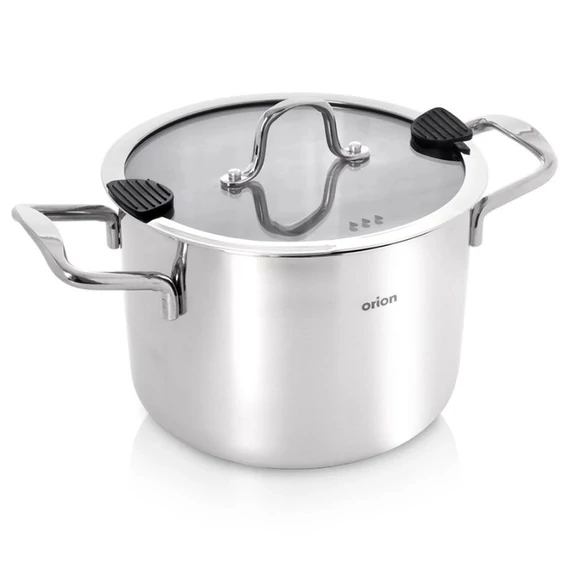 Orion VENICE nerezový hrniec so skleneným vekom (20 cm, 4,6 l) 113378