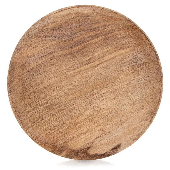 MANGO Prírodný okrúhly drevený servírovací tanier (25 cm) 153894
