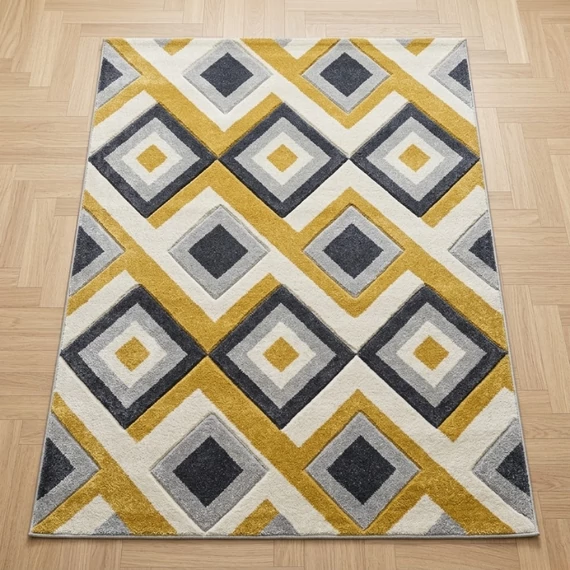 Koberec Franco collection 200 x 290 cm – Žltý, biely, sivý 0B2404-2