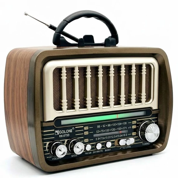 Golon RX-075D Retro USB rádio na solárne napájanie  KE24-394