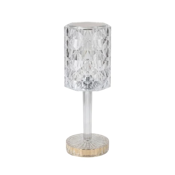 Stolná lampa s LED s efektom krištáľu KLED-01