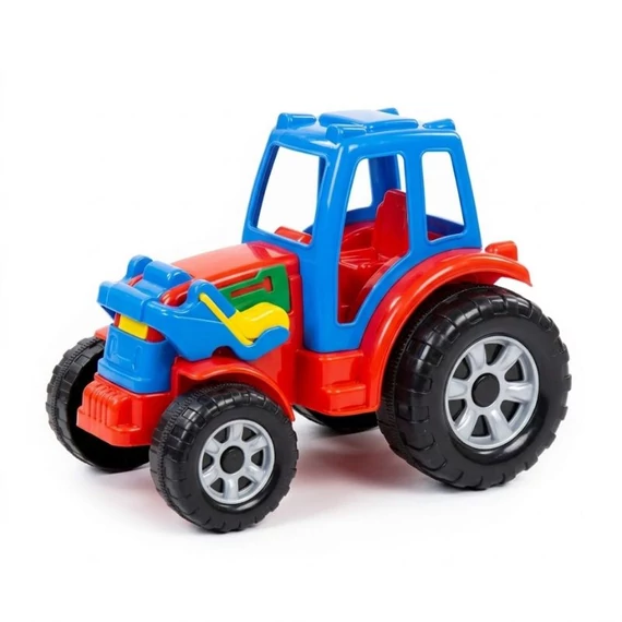 Plastový hrací traktor s lopatou a sklopným prívesom TR-01