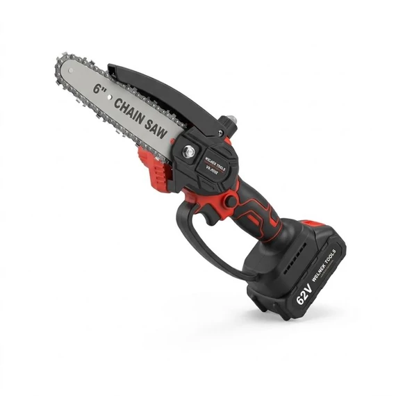 WELNEK TOOLS akumulátorová jednoručná reťazová píla (62 V) VK-0062