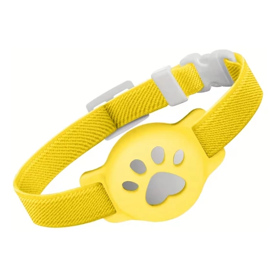 Nastaviteľný obojok pre mačku AirTag – žltý MC1341810-2