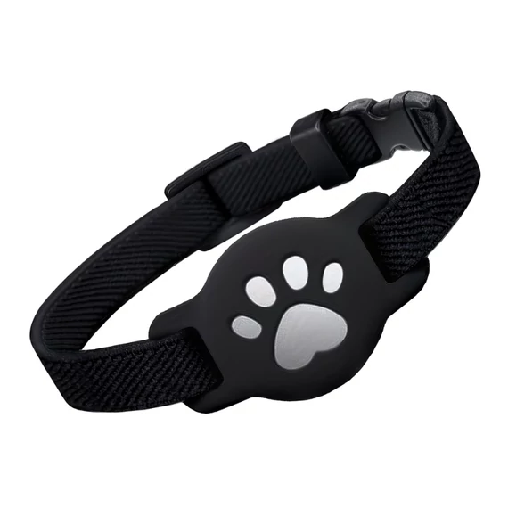 Nastaviteľný obojok pre mačku AirTag – Čierny MC1341810-4