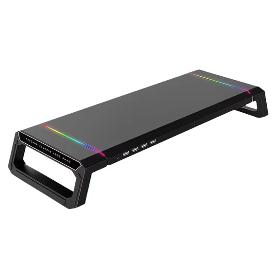 4-portový USB stojan na monitor s RGB osvetlením a úložným priestorom na klávesnicu 1G41364V7