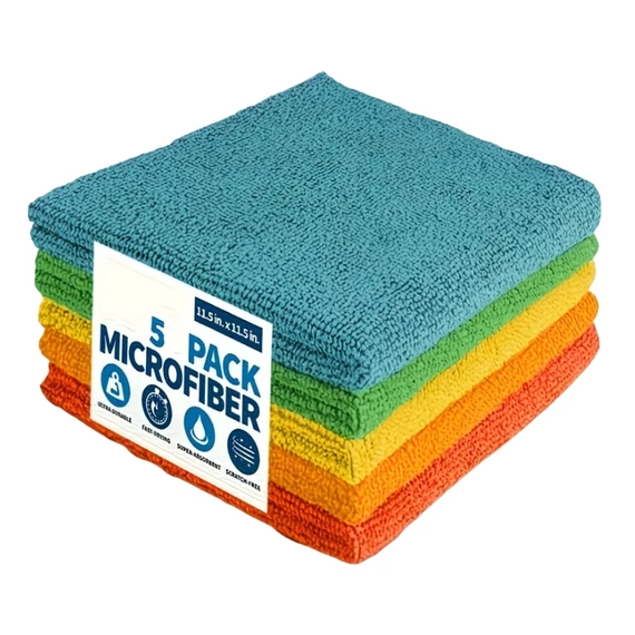 5 ks čistiacich utierok z mikrovlákna 25 × 25 cm WA2384912-2