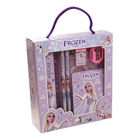 Školská sada na písanie s motívom Frozen v darčekovej krabičke s motívom Elsy 53MK55X4Q6