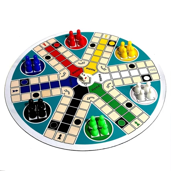 Klasická spoločenská hra LUDO pre 6 hráčov 46MW758529