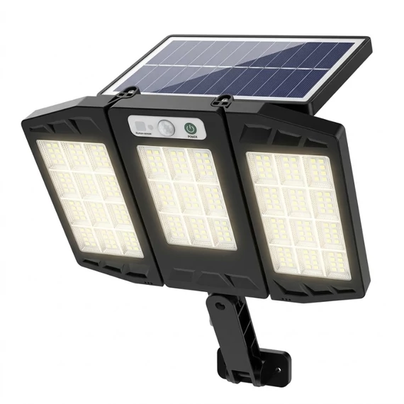 Trojpanelová solárna pouličná lampa HS-V97