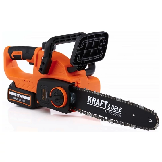 Kraft&Dele Akumulátorová reťazová píla 12” XXL sada – 21 V / 4,0 Ah Li-Ion KD10643