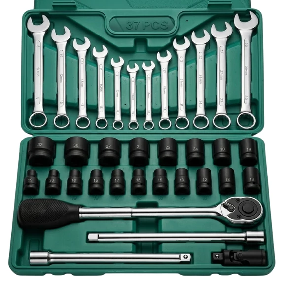 EXTRA German Style – 37-dielna sada 1/2" kľúčov a hviezdicových kľúčov EX-8273