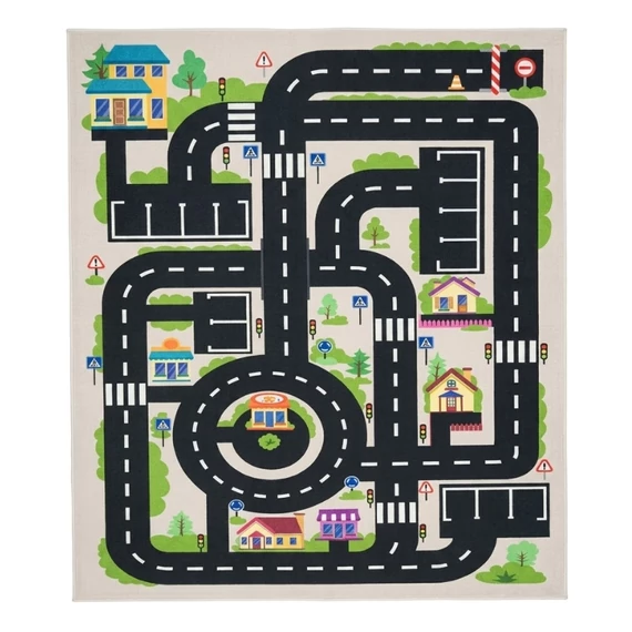 Detský koberec s motívom mestských ciest 100 x 200 cm GYSZ39