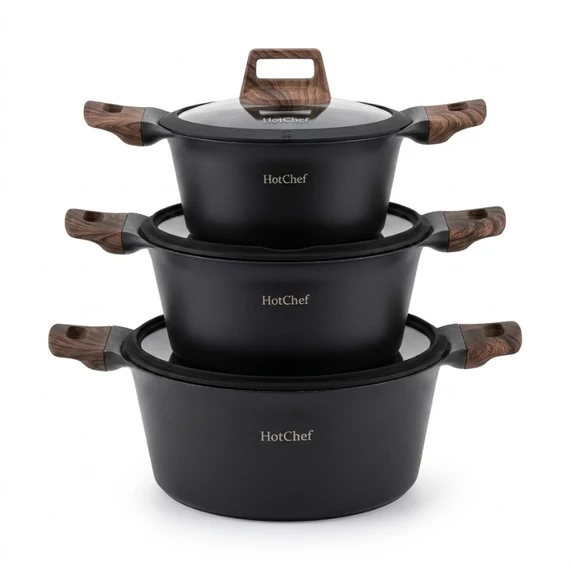 Sada riadu HotChef v matnej čiernej farbe – elegancia a funkčnosť NUBE26-21F