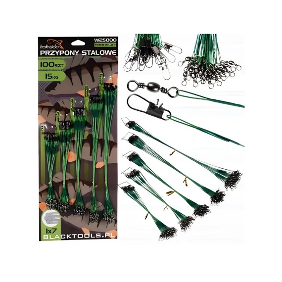 Hokkaido oceľové prednášky na lov šťúk 100 ks v 5 veľkostiach 15–28 cm W25000-Z