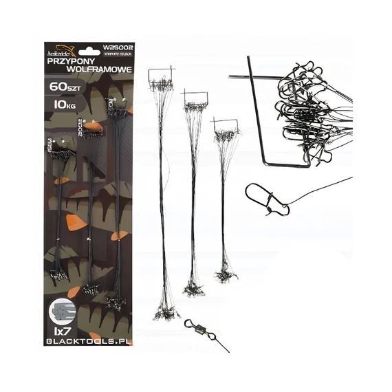 Hokkaido wolframové nadväzce 60 ks 15-20-25 cm v prevedení PRO W25002
