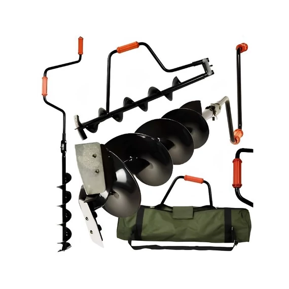 Vrták na ľad 150 mm Hokkaido, 140 cm skladacie puzdro pre ľad s hrúbkou 70 cm W26551