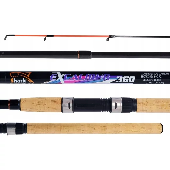Feederový prút Shark Excalibur 3,6 m 100–120 g WE114