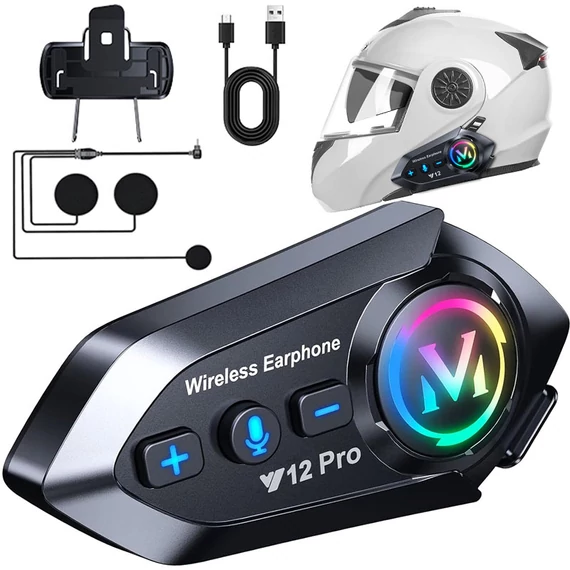 Bluetooth interkom do motocyklovej prilby Y12 PRO 10184