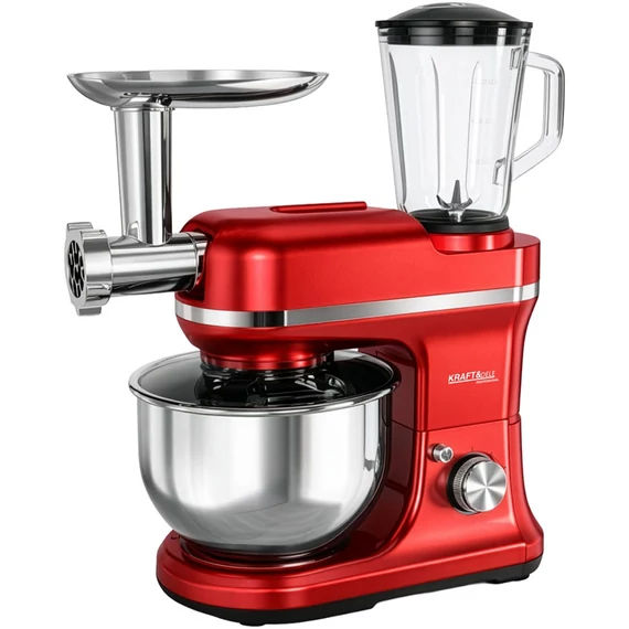 Kraft&Dele kuchynský robot červený 3000 W, 5 l KD4228