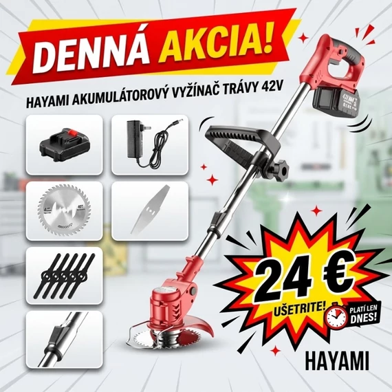 HAYAMI Akumulátorová krovinorez 48V s 2 batériami HA-1037
