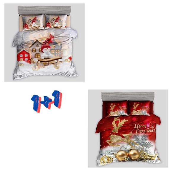 3-dielne vianočné obliečky 1+1 VÝPREDAJ