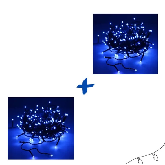 Svetlo struna 180led modrá 8m KE21-1032 1+1