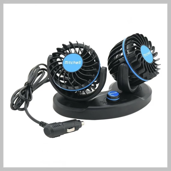 Ventilátor do auta MITCHELL DUO 2x85mm 12V pre palubnú dosku 07226