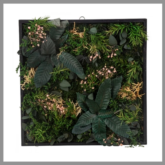 Obraz z machu 30x30 cm s háčikom 1181