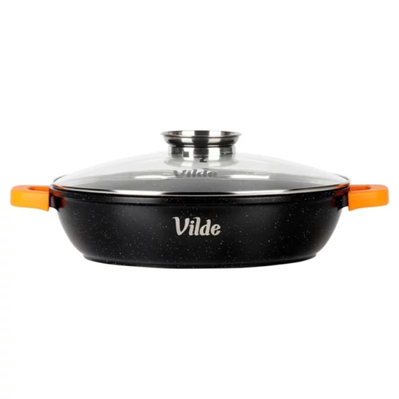 Vilde TERRUNA AROMA extra veľká hlboká granitová panvica so sklenenou pokrievkou 32 cm 4.7 l 199109