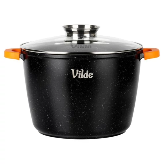 Vilde TERRUNA AROMA extra vysoký granitový hrniec so sklenenou pokrievkou 28 cm 9.7 l 199111