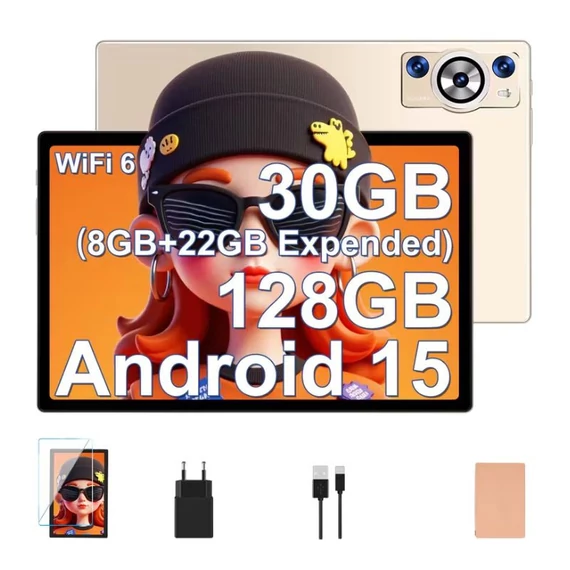 DEERTiME E9 25,7 cm Android 15 tablet zlatá 1K653V6WQA