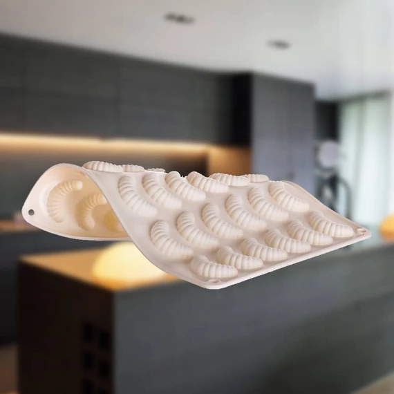 Silikónová forma na pečenie snehových vločiek CULINARIA cream 30 kusov A31201502