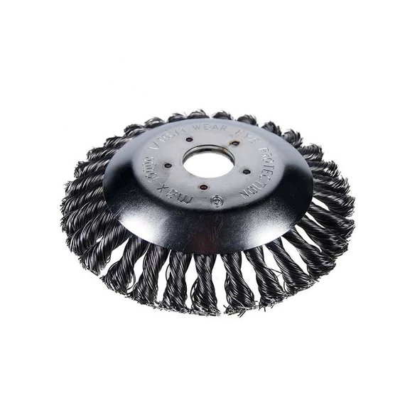 Čierny splietaný drôtový kotúč pre kosačku na trávu 150 mm - 53091