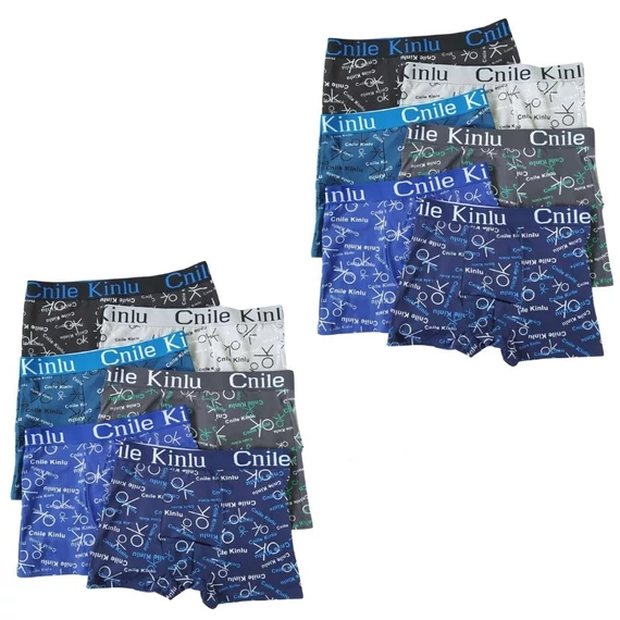10+2 Pánske boxerky so vzorom L D5111-3