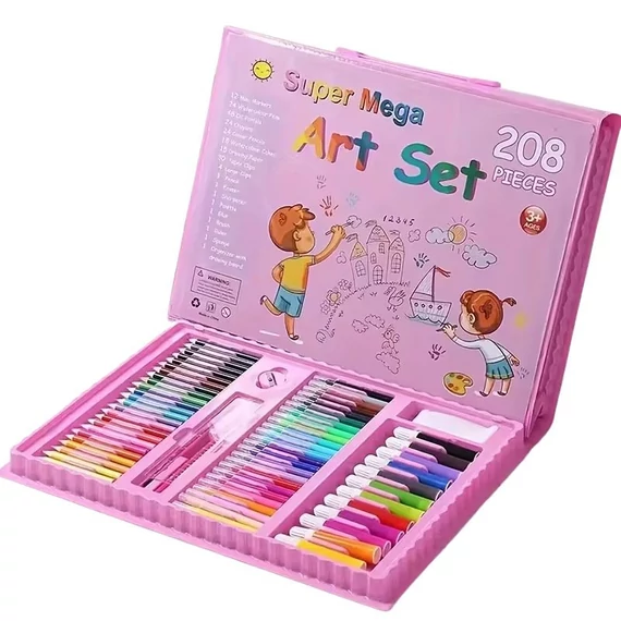 Super Mega Art Set 208-dielna kompletná kresliaca súprava DM1163652R