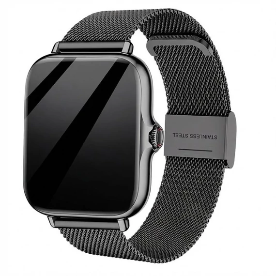 Čierne inteligentné hodinky ERUN s 1,84" HD displejom + čierny remienok zdarma DV10033748-B