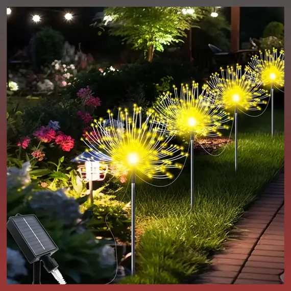 5 solárnych reťazových svetiel s 400 LED diódami, teplá biela farba JG730845-400M