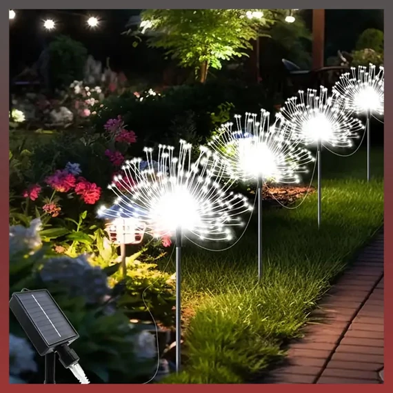 5 solárnych reťazových svetiel s 300 LED diódami, studená biela farba JG730845-F