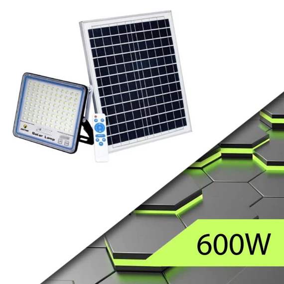 Solárna LED lampa Jortan s diaľkovým ovládaním 600 W JTBS600W