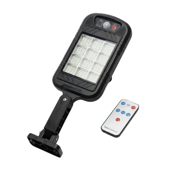 Solárna vonkajšia nástenná lampa 144 LED s pohybovým senzorom a diaľkovým ovládaním KE25-51