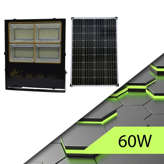 Solárna lampa THO 60W 4 COB MC-B-60W