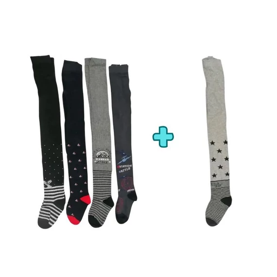 4+1 Detské bavlnené pančuchy 1 až 3 roky MGH8206-2