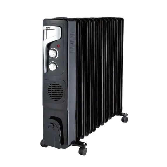 RAF – 13 Rebrový Prémiový Olejový Radiátor s Ventilátorom R1329B
