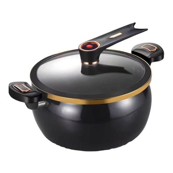 Senmeo liatinový hrniec na polievku 8 l, 28 cm, čierny UG5449762F