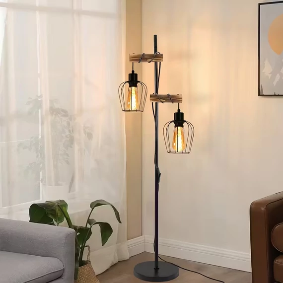 Stojacia lampa s dvoma závesnými svietidlami VW1570181