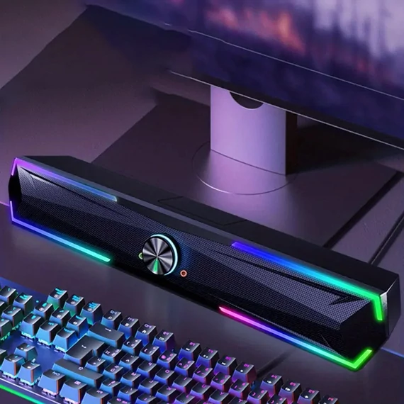 Bluetooth reproduktor napájaný cez USB s RGB podsvietením 40 cm XY15463