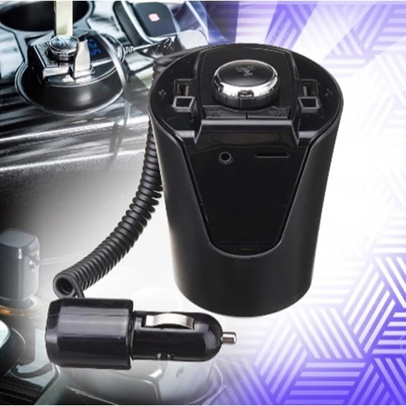 BX6 transzmitter v tvare pohára a autonabíjačka
